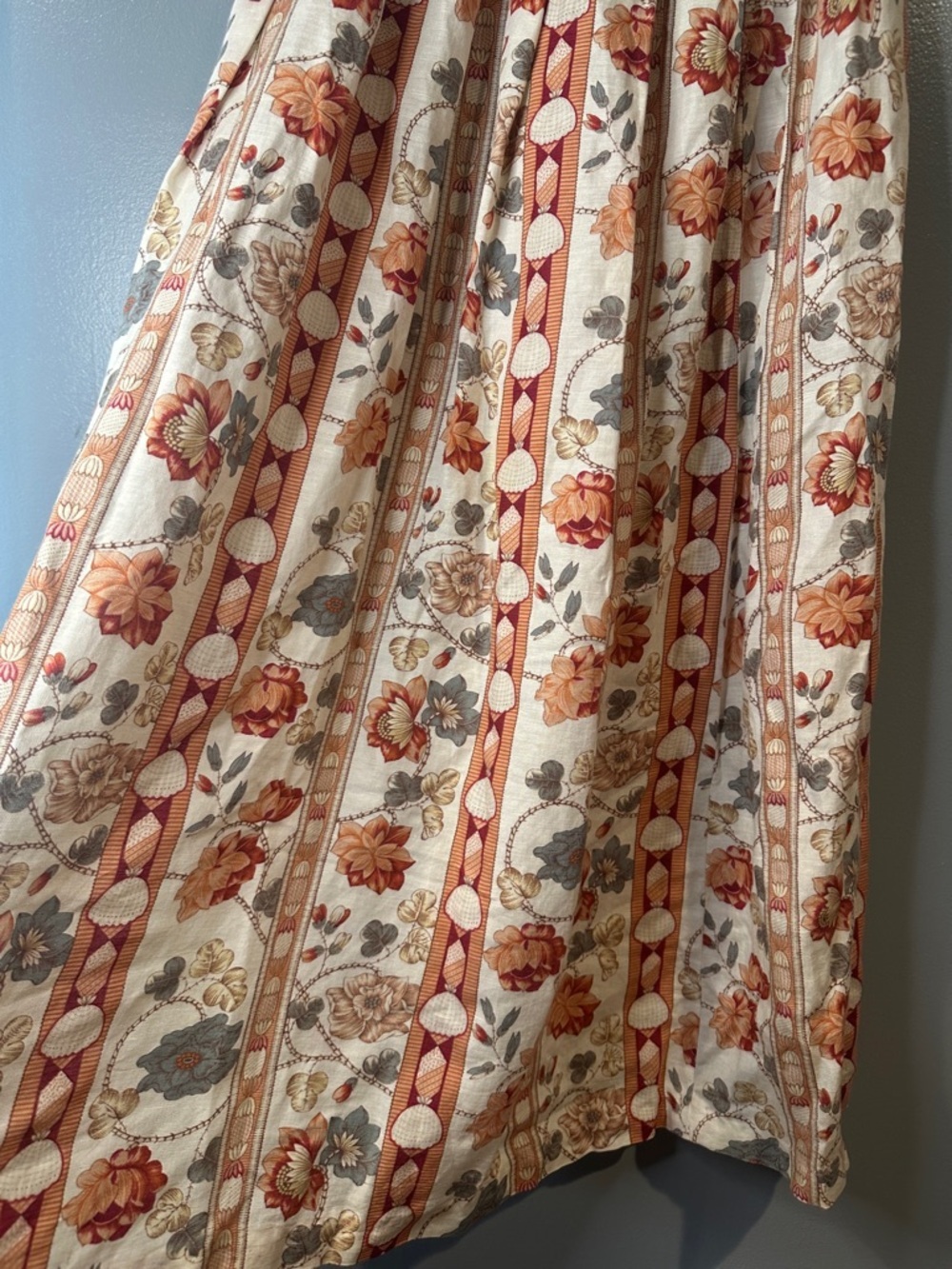 VTG Maine Bay Size 8 Midi Skirt Floral Print Cottagecore Boho Flowing Skirt - Picture 2 of 9